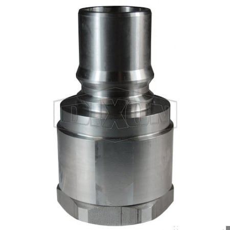 Dixon DQC H Industrial Interchange High Volume Female Plug, 1-1/2-11 Nominal, Female BSPP, 303 Stainless S H12BF12-S